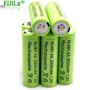 AA 12V 3000mAh NiMH 12V 충전식 배터리 녹색 배터리 정원 태양광 램프 LED 손전등 랜턴 램프 토치 NiMH 태양광 충전지, 01=1.2V_12 pcs, 2.12 PCS Battey, 1개