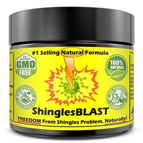 shinglesblast 30가지 에센셜 오일 속효성 천연 대상 포진 크림 57g 통증 발진 물집 신경통 치료 릴리프 크림, 1개