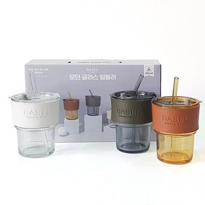 바젤 유리 텀블러 400ml 3p세트, 1개, 상세 설명 참조