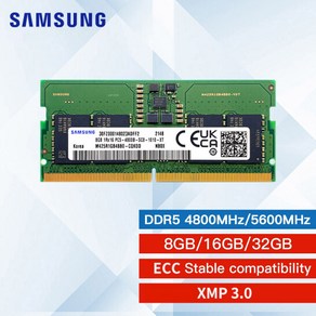 삼성 DDR5 RAM 4800MHz 5600MHz 8GB 16GB 32GB SODIMM CL40 1.1V SO-DIMM 262 핀 노트북 RAM 메모리 모듈, 한개옵션5, 한개옵션4, 한개옵션3, 한개옵션2, 한개옵션1, 01 8GB 4800MHz