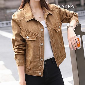 [카라] KARRA 데일리컬러데님워싱자켓_A4S0396