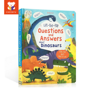 Lift the flap Questions and Answes about Ou Wold 영어 교육용 그림 학습 책 선물을 읽는 아기들, Dinosaus