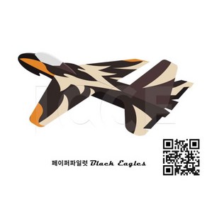 페이퍼파일럿 주니어 블랙이글 1대 세트 - Pape Pilot: Junio Black Eagle 1set, 1개