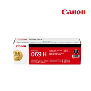 두랩 CANON 정품토너 CRG-069BK H 검정 (MF756CX/7.6K), 1개