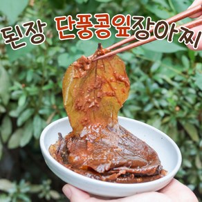 삭힌 된장콩잎 장아찌 단풍콩잎 순창 장담아