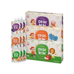 정관장 아이키커 100ml (오렌지10팩+포도10팩+사과10팩), 1세트, 1L