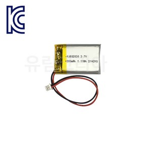 YJ 리튬폴리머배터리 YJ602030 300mAh KC인증 충전지