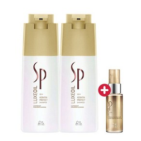 [웰라 SP 케라틴 샴푸 1000ml x2 +럭스 오일 30ml, 1개