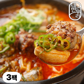 대한우리 병천식 얼큰 순대국 돼지국밥, 3개, 600g