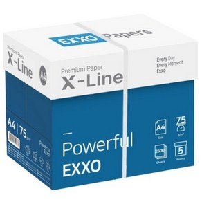 엑소 엑스라인 복사용지 75g, 2500개, A4 2500매