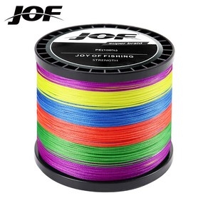 JOF 1000M 대용량 16합사줄 1.0호~8.0호, Multicolo, 1개