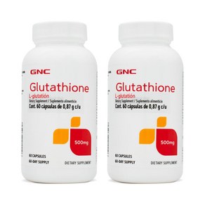 [사은품증정] GNC 지앤시 엘 글루타치온 500 60정 (캡슐) GNC L Glutathione 60caps, 2개