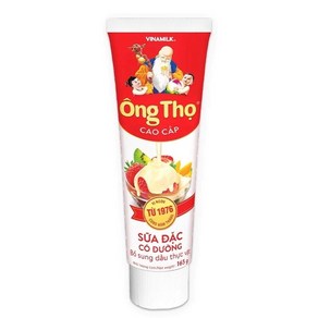 베트남 연유 튜브 비나밀크 옹토 연유165G Ong Tho, 165g, 4개