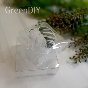 [투명 상자] 10개 투명 클리어 사각 스마트톡 포장 박스 선물 DIY, 7X7X2.5cm(투명) 10개