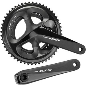 SHIMANO 시마노 105 FC-R7000 크랭크 세트 52 36T(2x11S) 블랙, 172.5mm 52x36T, 1개