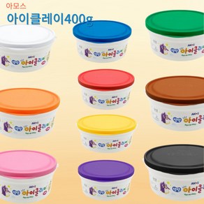 아이클레이 버킷 400g 10가지컬러 요술점토, 노랑, 1개