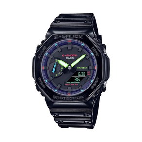 GA-2100RGB-1A 지샥 G-SHOCK 네온 지얄오크 전자 시계