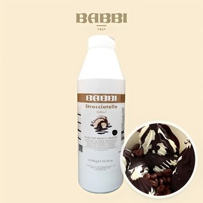 초코쉘 밥비 스트라치아텔라 다크초콜릿 코팅 커버처 요거트 아이스크림 토핑 BABBI Stacciatella, 1개, 950g