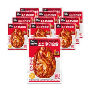 [랭킹닭컴] 잇메이트 슬라이스 소스 닭가슴살 로스트핫바베큐, 150g, 12개, 150g