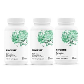 Thorne Berberine 쏜리서치 베르베린 500 1000mg 60정 3팩