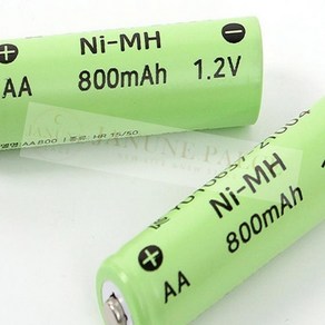 큐레이크 800MAH 니켈수소 AA 충전지 충전용 건전지 2알 충전식 시계배터리, 1개