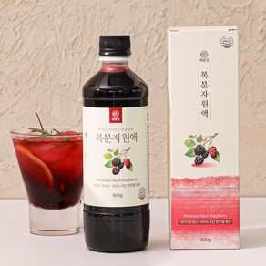 [국산 문경 복분자] 해솔당 유기농 원당 햇 복분자 원액, 1개, 600g