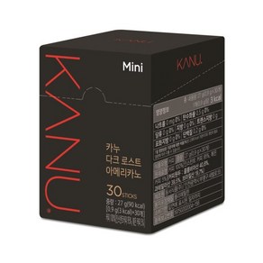 카누 미니 다크 27g 30T, 1개, 30개입