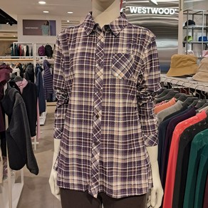 웨스트우드 WESTWOOD 여성 체크 프린트 셔츠 남방 2컬러 WM3WCTW406_pt