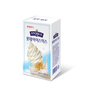 [BOX] 롯데 스노블 아이스믹스 바닐라 1L x10ea [Lotte Snoble Icemix Vanila]