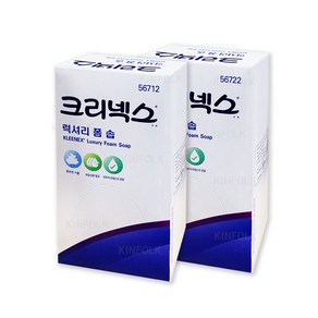 [유한킴벌리] 크리넥스®거품비누/럭셔리폼 솝/1000ml/1개/디스펜서/거품비누케이스(56712)(57242), 크리넥스 럭셔리폼솝 1000ML 1팩 56712, 1개