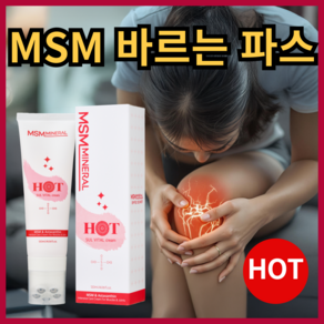 바르는 근골격계 전용 해방크림 식이유황 MSM, HOT  마사지볼 (120ml), 1개