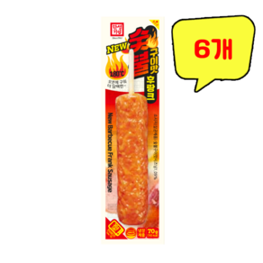 한성기업 뉴 숯불구이맛 후랑크, 70g, 6개