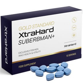 HUMAKEllc [영국] XtaHad 천연 남성 성능 개선 전용 보충제, 1박스, 10정