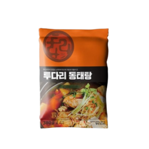 투다리 탕류 얼큰 칼칼한 동태탕 간편 세트, 2개, 380g