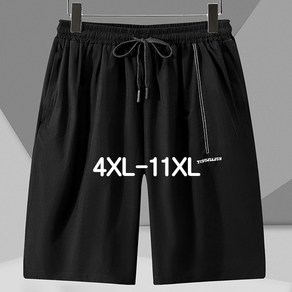 쥬엔리치 남자 반팔 셔츠 4XL-11XL 반바지 빅사이즈 스포츠 케주얼 5부 반바지 아이스 실크