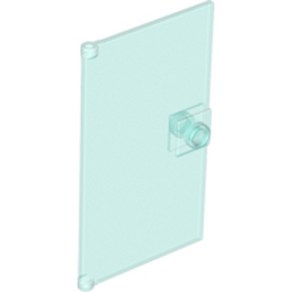 레고 부품 도어 Trans-Light Blue Door 1 x 4 x 6 with Stud Handle 4520866 60616