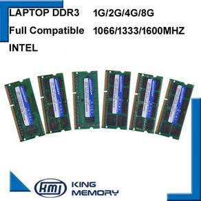 KEMBONA 새로운 브랜드 노트북 DDR3 1066Mhz/1333Mhz/1600Mhz 2G 4G 2GB 4GB 8GB 204 핀 SODIMM 메모리 Ram 노트북 1.35, 4G 1600MHZ, 1개