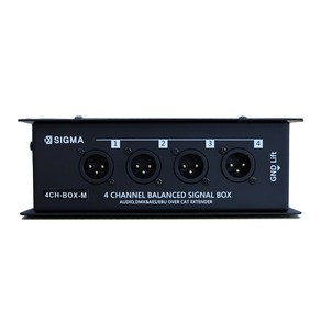 SIGMA EXTENDER-M BOX 4채널 멀티네트워크 이더넷 연결 케이블 - XLR캐논 익스텐더 박스, 1개