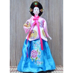 한복 전통인형 공예 장식품 외국인선물 기념품, A. 2(높이 30 cm), 1개