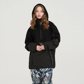 2324 NNN - XT23 Mix Anorak - HOOD - 블랙 [부분 방수후드] [오로라 나염]