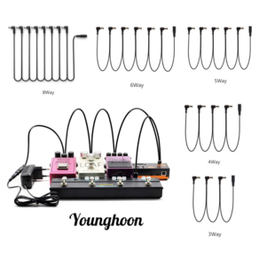 영훈악기 데이지 기타 이펙트 파워 써플라이 케이블, 6way