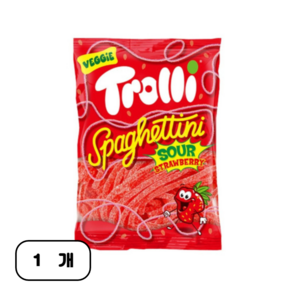 트롤리 스파게티니 딸기 젤리, 100g, 1개