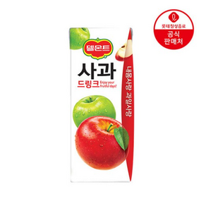 [본사직영] 롯데 델몬트 사과드링크190ml x 48팩, 190ml