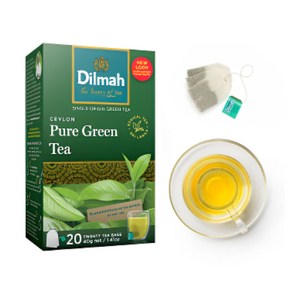 딜마 그린티 녹차 티백 Dilmah Pue Geen tea, 1개, 20개입, 2g