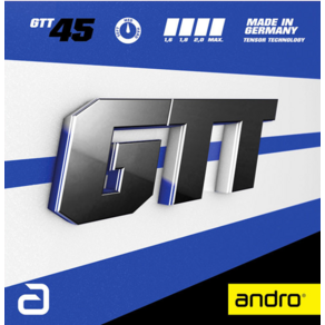 안드로 ANDRO 탁구러버 탁구용품 GTT45 평면러버, 1개