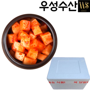[우성물산] 업소용 대용량 국내산 깍두기 10kg 국내산 무우, 1개