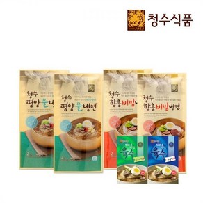 청수식품 청수 평양 물냉면 360g 2개 + 함흥 비빔냉면 360g 2개, ./.