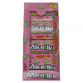 MIKE AND IKE. 사탕 캔디 Mike and Ike 메가 믹스 사워 28.8온스, 수박_0.78온스(24개들이 팩)