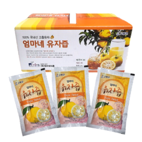 고흥유자100% 엄마네 유자즙, 30개, 120ml