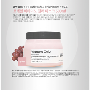 로레알 세리 엑스퍼트 비타미노 컬러 헤어마스크, 1개, 500ml